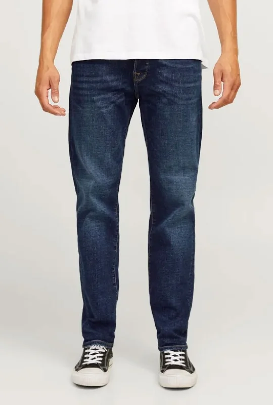 Men's Pants with Contrast Fabric PanelsJACK AND JONES MIKE FOX TAPERED JEANS