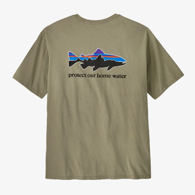 Men's Shirts with Graphic SleevesMen's Home Water Trout Organic T-Shirt