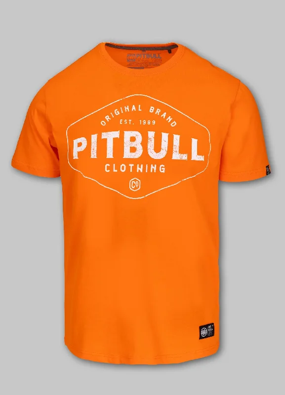 Men's Shirts with Adjustable CuffsMen's T-Shirt Ultra Light PITBULL CO. - Orange