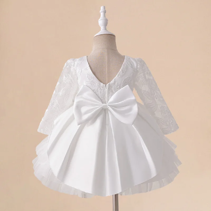 women's high-low dressesBall Gown Scoop Long Sleeves Flower Girl Dresses with Tiered women's high-low dressesBall Gown Scoop Long Sleeves Flower Girl Dresses with Tiered