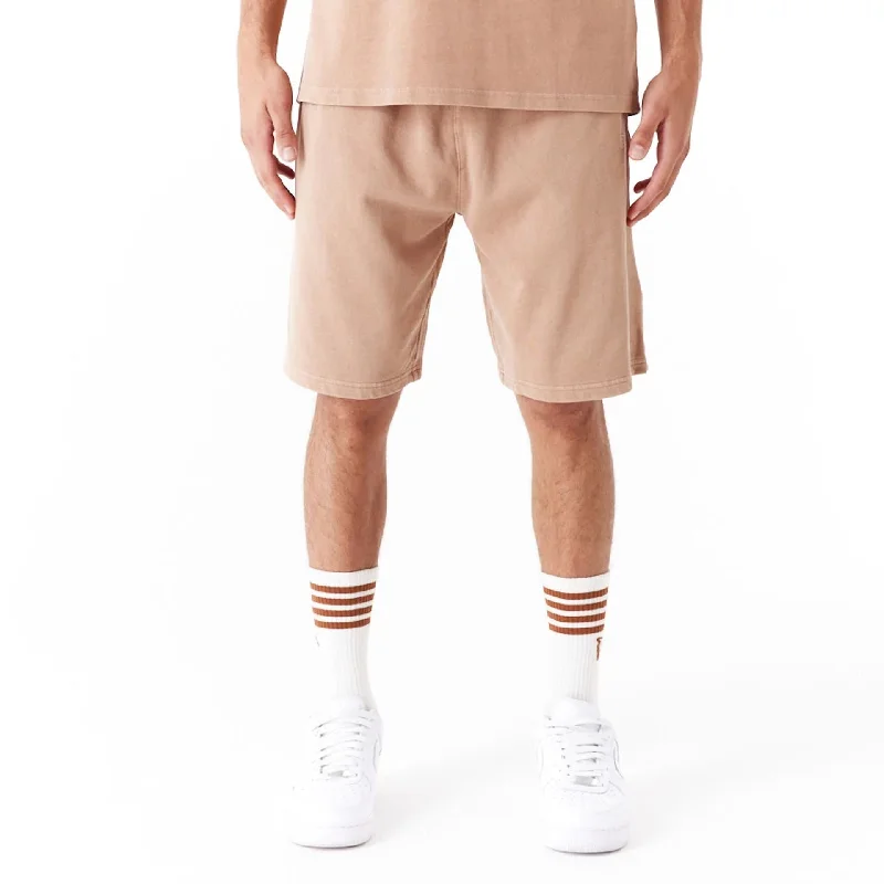 Men's Pants with Elastic CuffsNew Era Washed Orange Shorts
