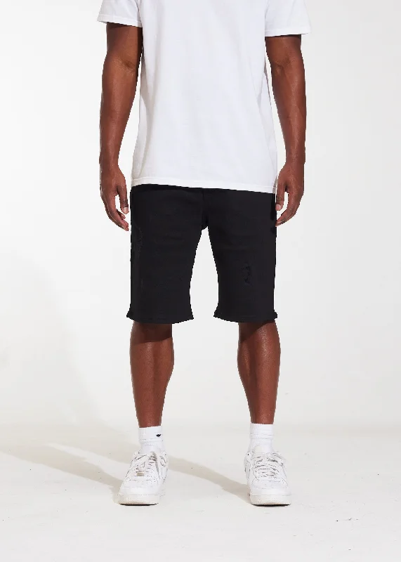 Baggy Men's JeansAtlantic Denim Shorts (Black)