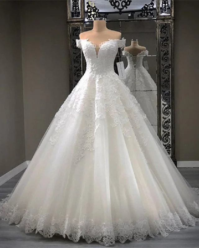 Satin DressOff the Shoulder Princess 2019 Lace Bridal Dresses Women Wedding Gown WD652 Satin DressOff the Shoulder Princess 2019 Lace Bridal Dresses Women Wedding Gown WD652