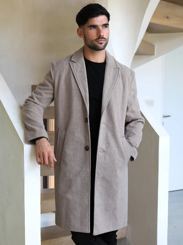 Men's Coats with Reflective StripesKnightsbridge Tailored Coat - Brown