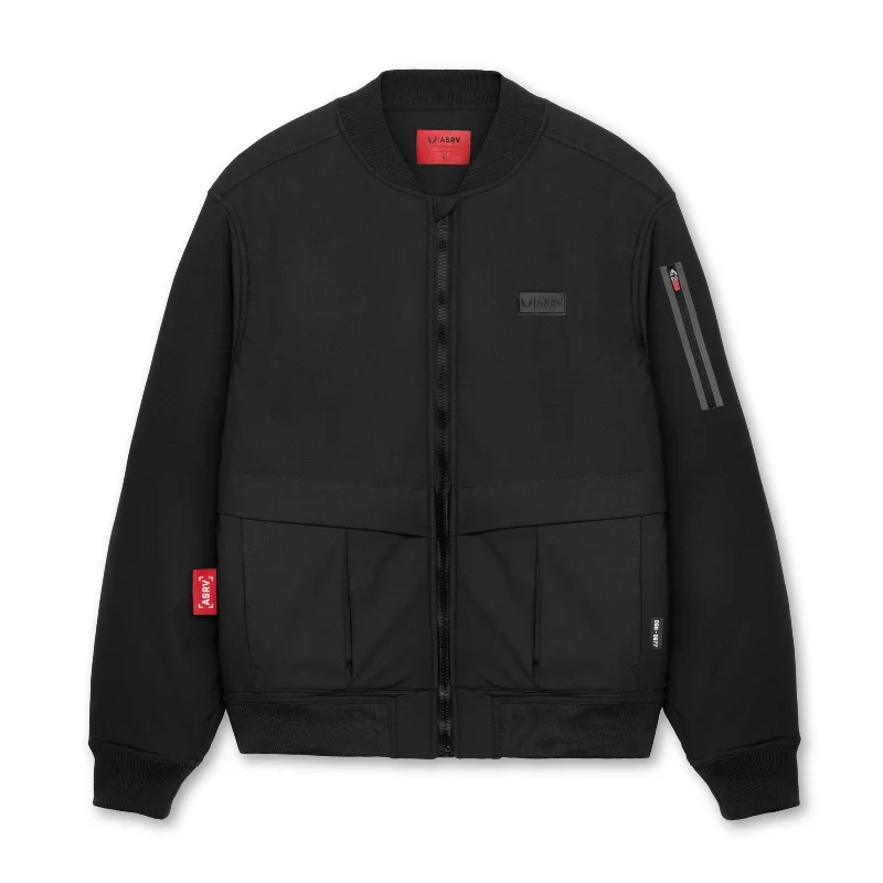 Men's Coats with Hand Warmers0677. Kinterra™ Weatherproof Bomber Jacket - Black