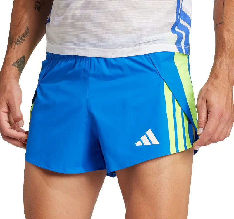 Men's Pants with Elastic Cuffsadidas Adizero Retro 3 Inch Mens Running Shorts - Blue