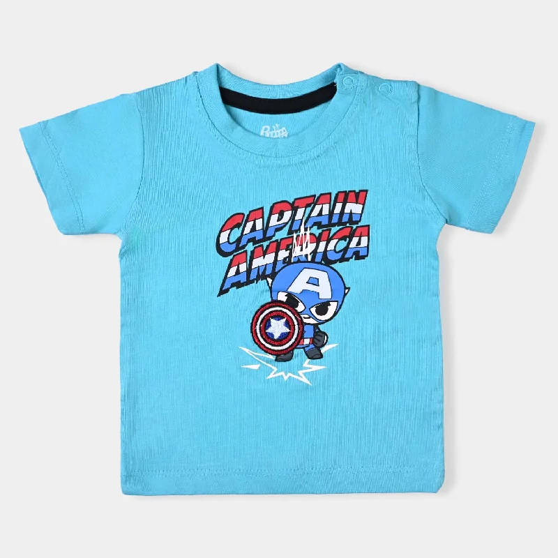 Men's Shirts with Moisture-Wicking FabricInfant Boys Slub Jersey T-Shirt -Capri