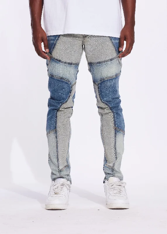 Men's Jeans with RipsJigsaw Denim (Acid Wash)