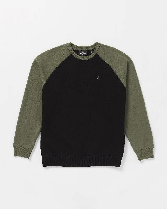 Stylish Men's JeansHomak Crew Sweatshirt - Black