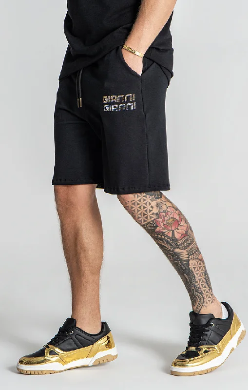 Durable Men's Work PantsBlack Glimpse Up Shorts