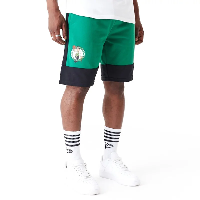 Men's Pants with Button-CuffsBoston Celtics NBA Colour Block Green Shorts