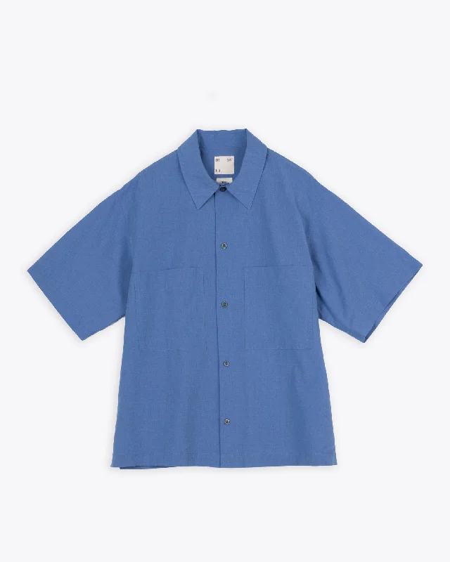 Men's Easy-Care Shirts for Busy LifestylesOkinawa Shirt Blue Sea Cotton Blue