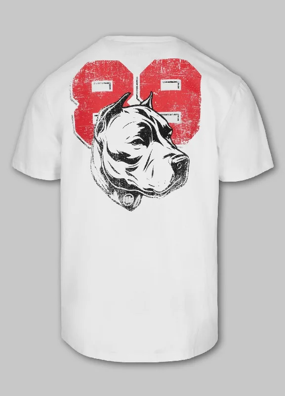 Men's Shirts with Pleated HemlinesMen's T-Shirt DOG 89 - White