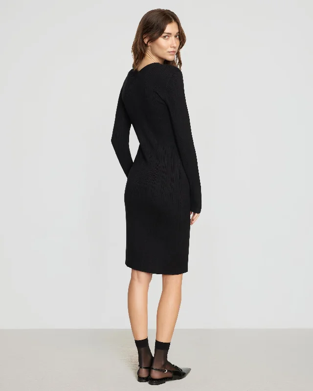 Ahran Ribbed Two-Way Zip Dress