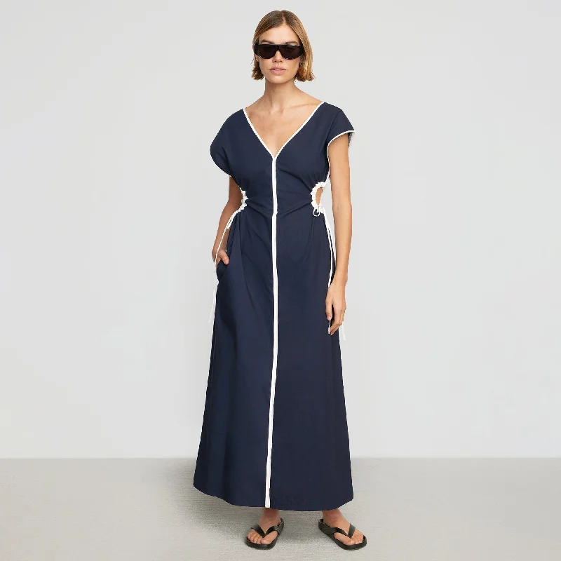 Basimah V-Neck Side Cut-Out Dress