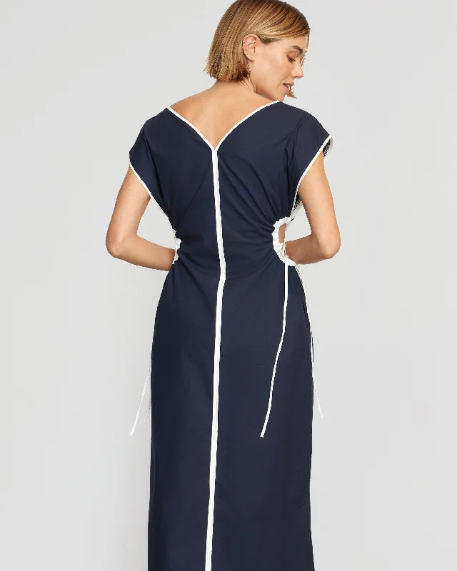 Basimah V-Neck Side Cut-Out Dress