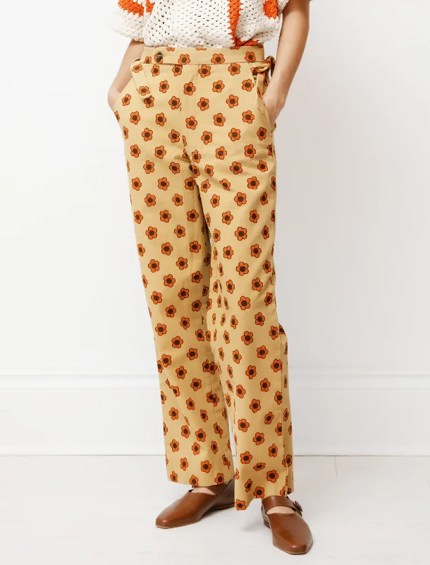 Orange Daisy Trousers