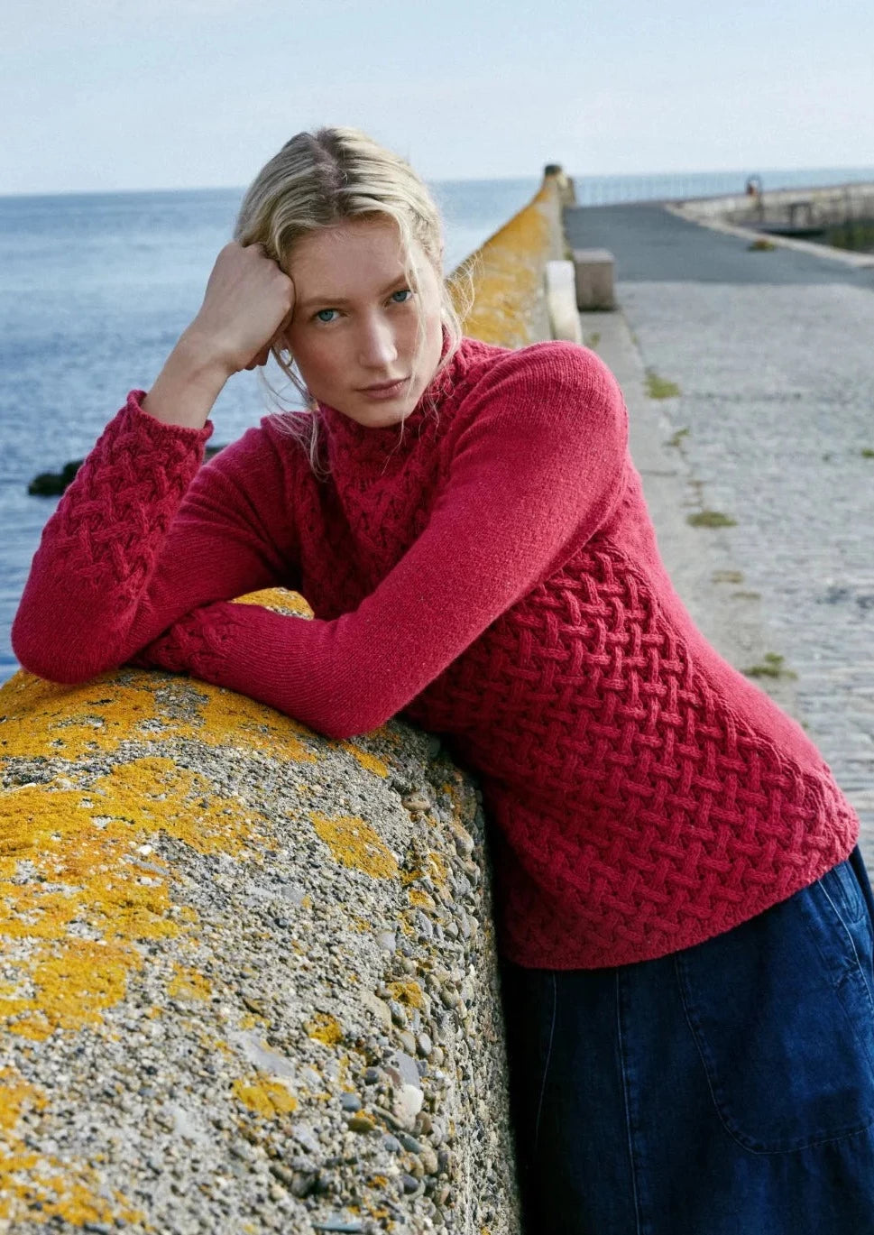 IrelandsEye Women's Trellis Aran Sweater | Bramble Berry