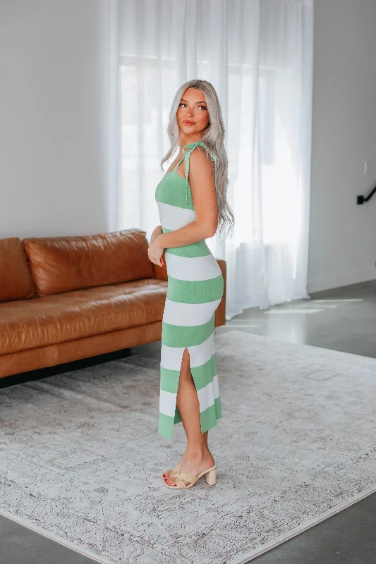 Carmella Striped Dress - Sprout