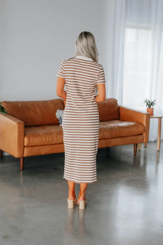 Chrisley Striped Midi Dress