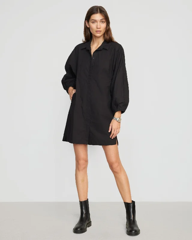 Clara Open-Back Button Down Dress