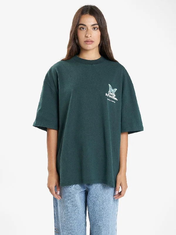 Energy is Precious Oversized Tee - Dark Jade