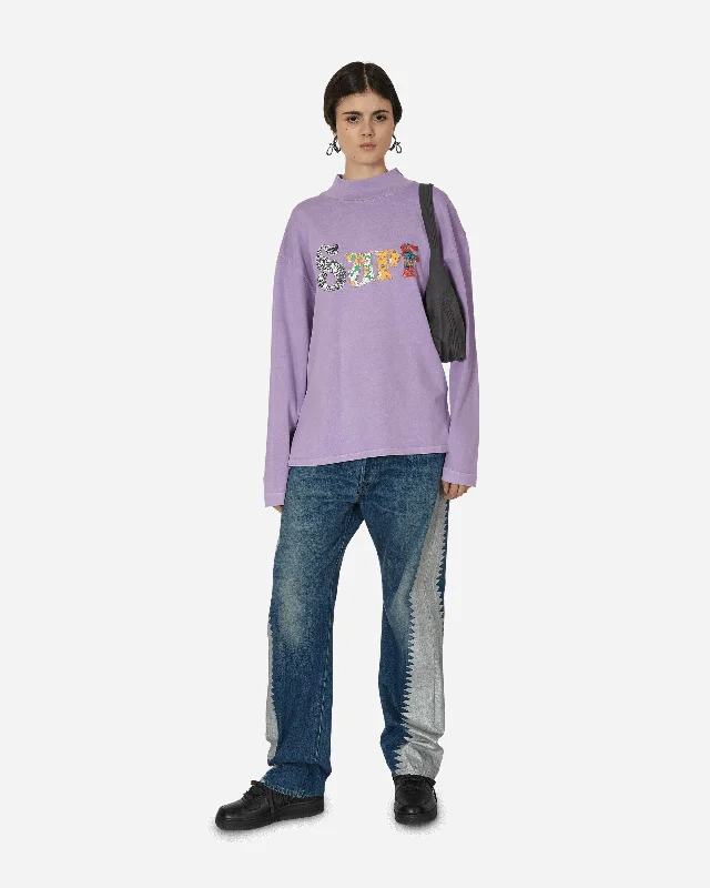 Surf Patch Longsleeve T-Shirt Purple