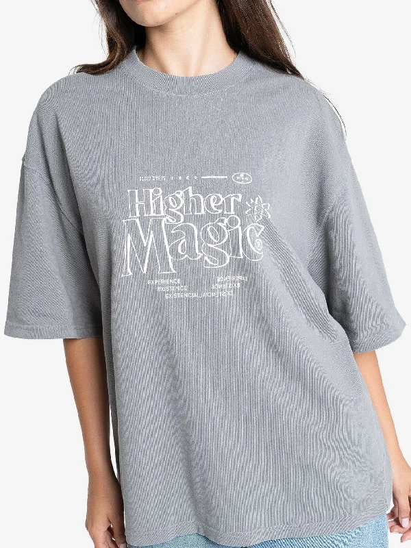 Experience Magic Oversized Tee - Washed Grey