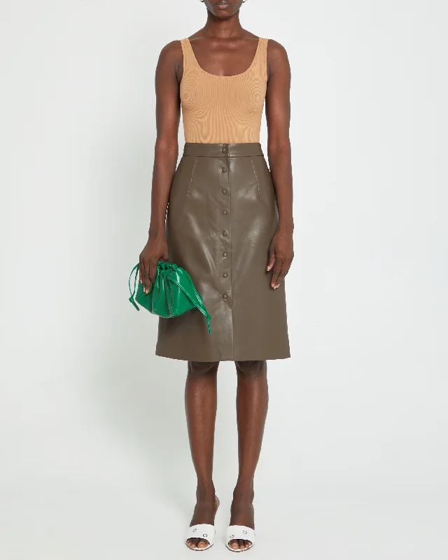 Mimi Vegan Leather Pencil Skirt