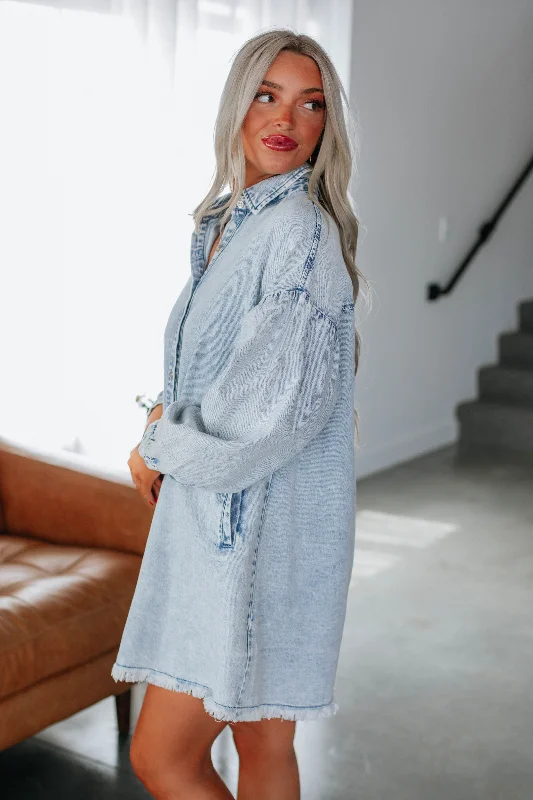 Nessa Risen Denim Shirt Dress