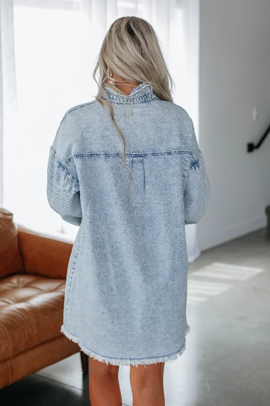 Nessa Risen Denim Shirt Dress