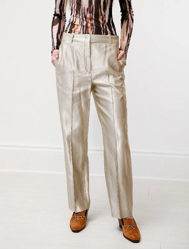 Service Trouser Beige Stripe