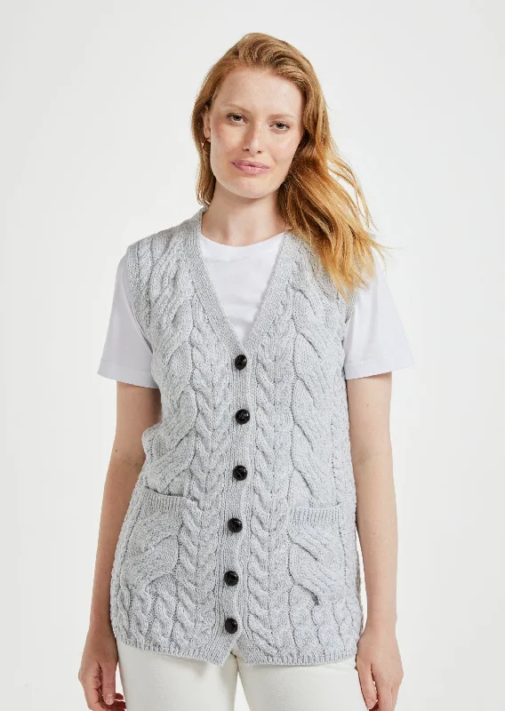 Saoirse Aran Supersoft Cardigan | Grey