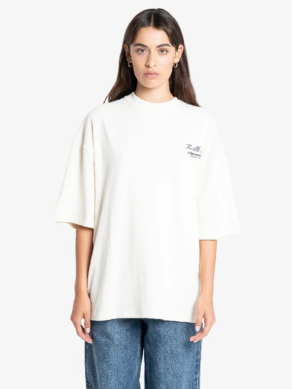 Signature Oversized Tee - Heritage White