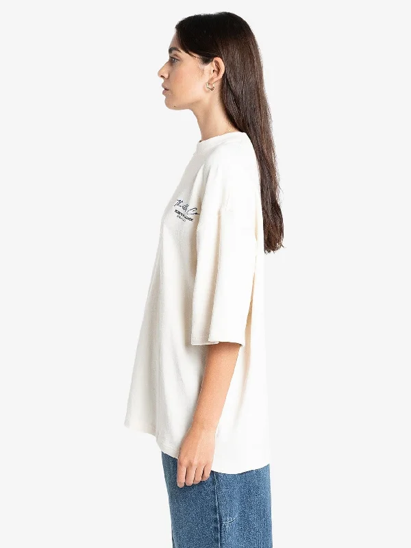 Signature Oversized Tee - Heritage White