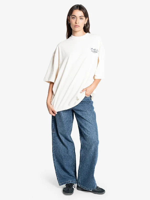 Signature Oversized Tee - Heritage White