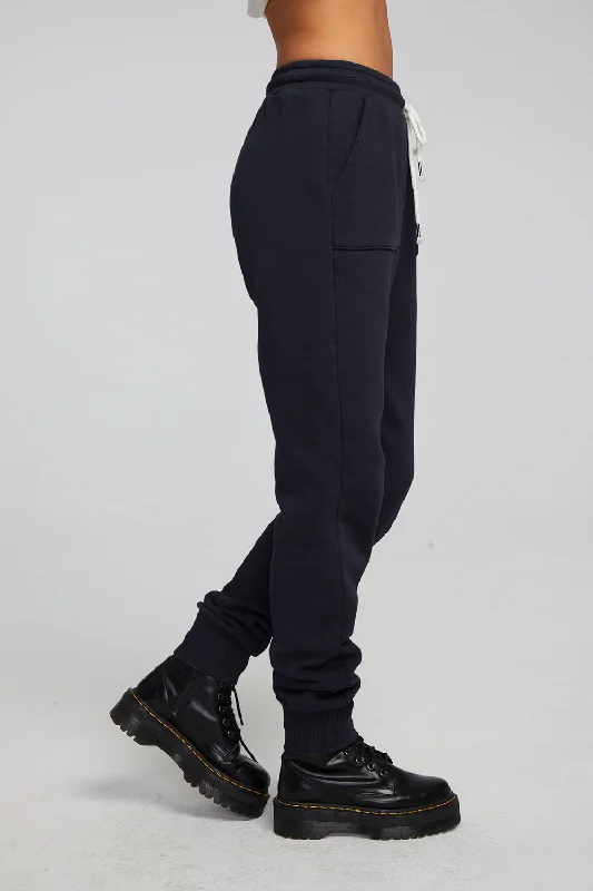 Tessa Shadow Black Jogger