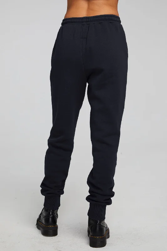 Tessa Shadow Black Jogger