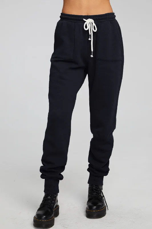 Tessa Shadow Black Jogger