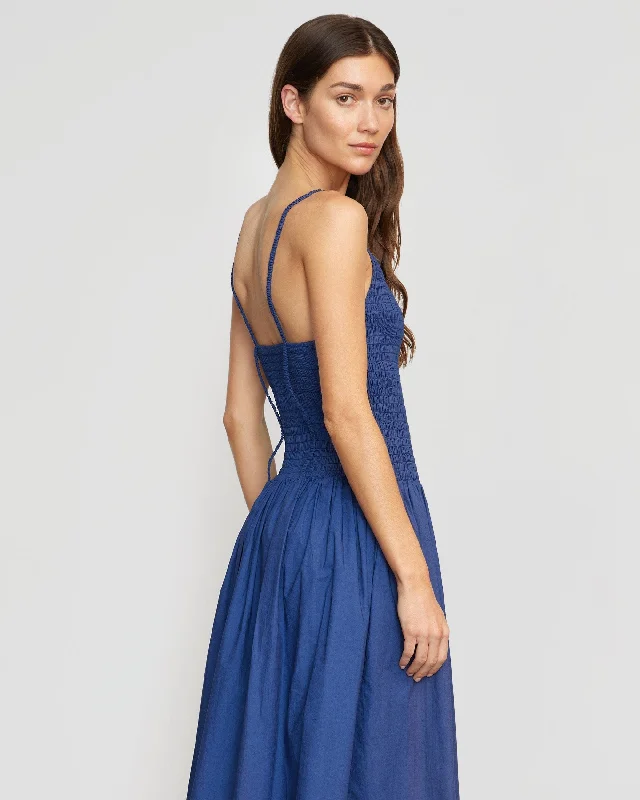 Venus Smocked Midi Dress