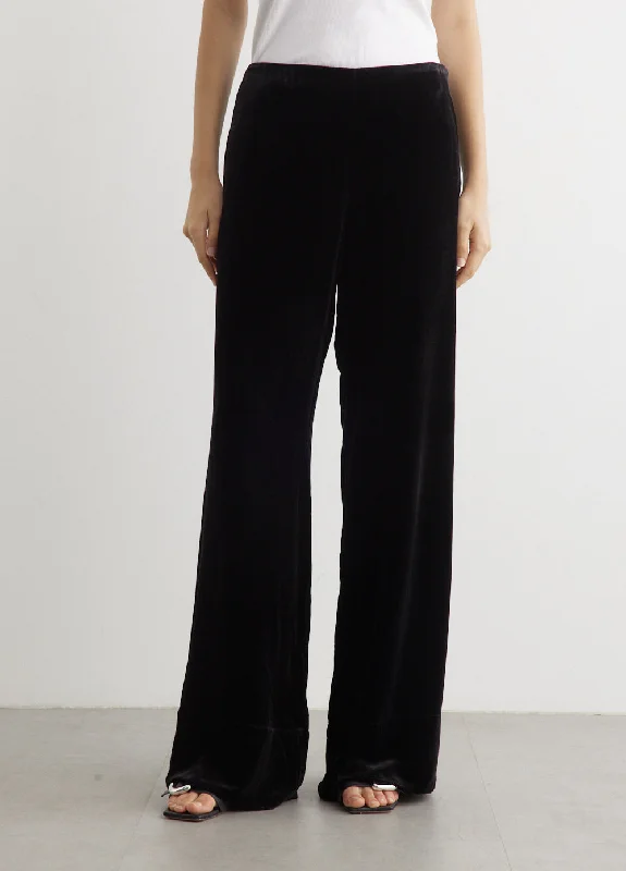 Wide Velvet Trousers