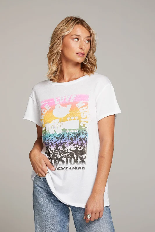 Woodstock Peace Love Music Tee