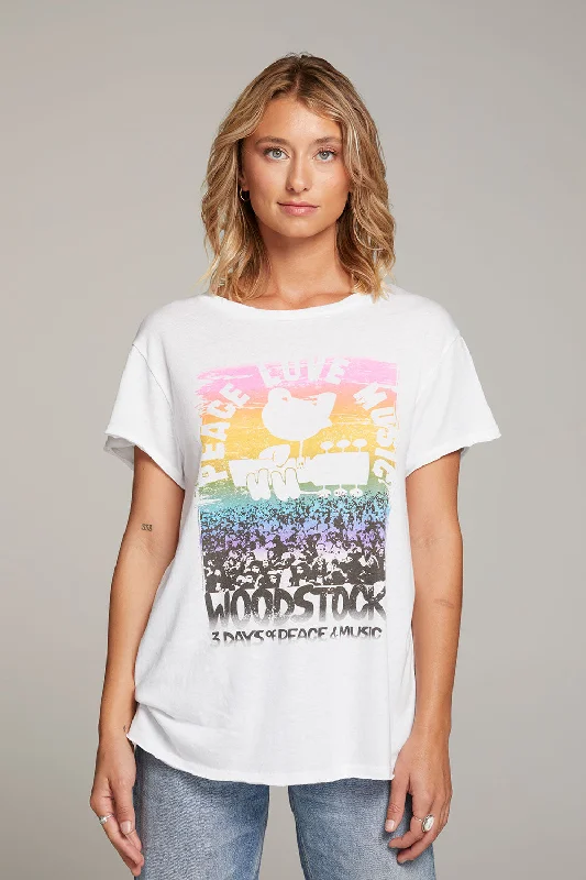 Woodstock Peace Love Music Tee