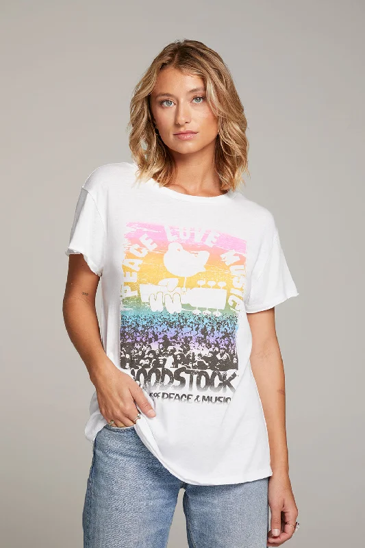 Woodstock Peace Love Music Tee