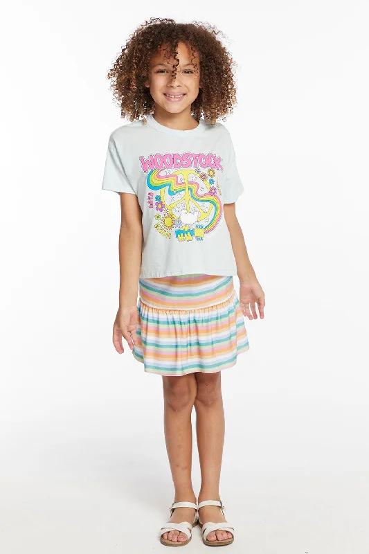 Woodstock Peace Sign Girls Tee