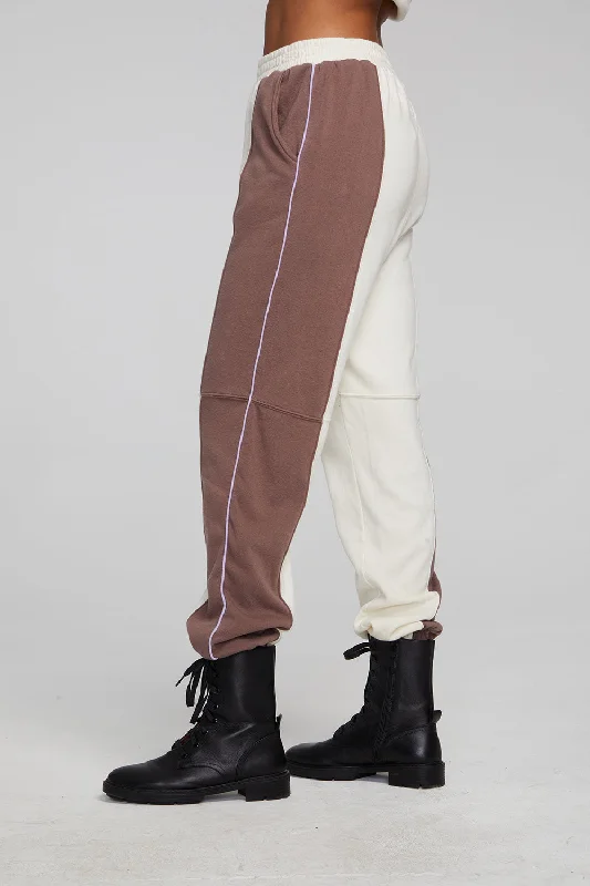 Yale Deep Taupe and Almond Jogger