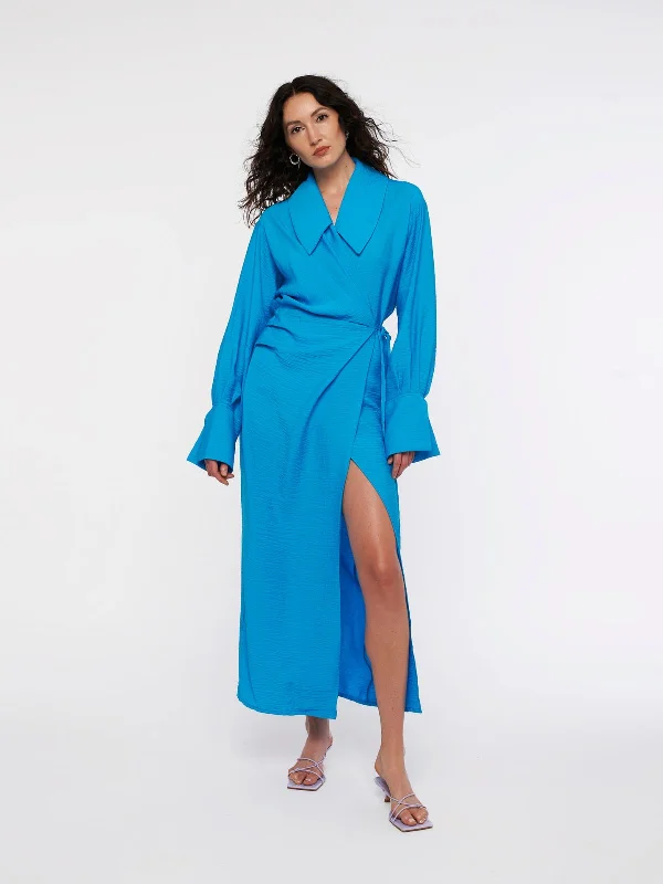 TAI midi dress - azure