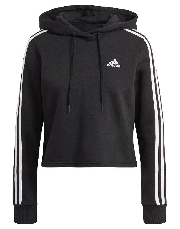 Women's Adidas 3 Stripe Crop Pullover