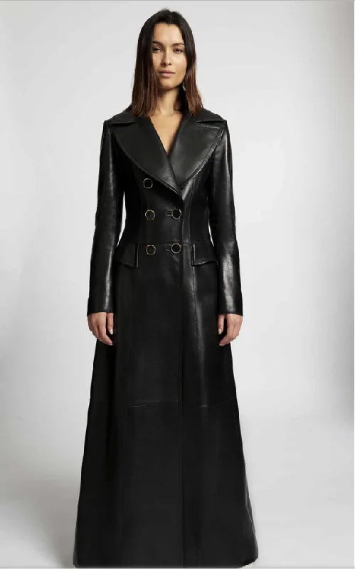 Mina Leather Coat