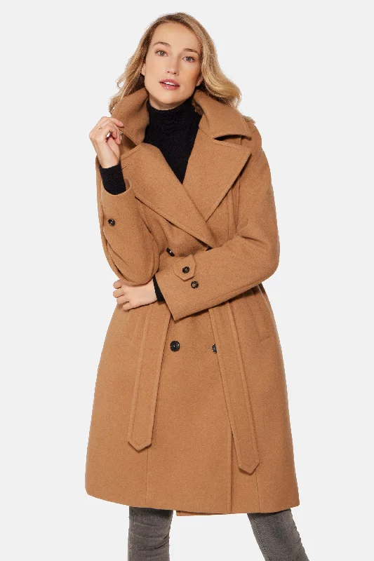 Double Breasted Coat, Camel